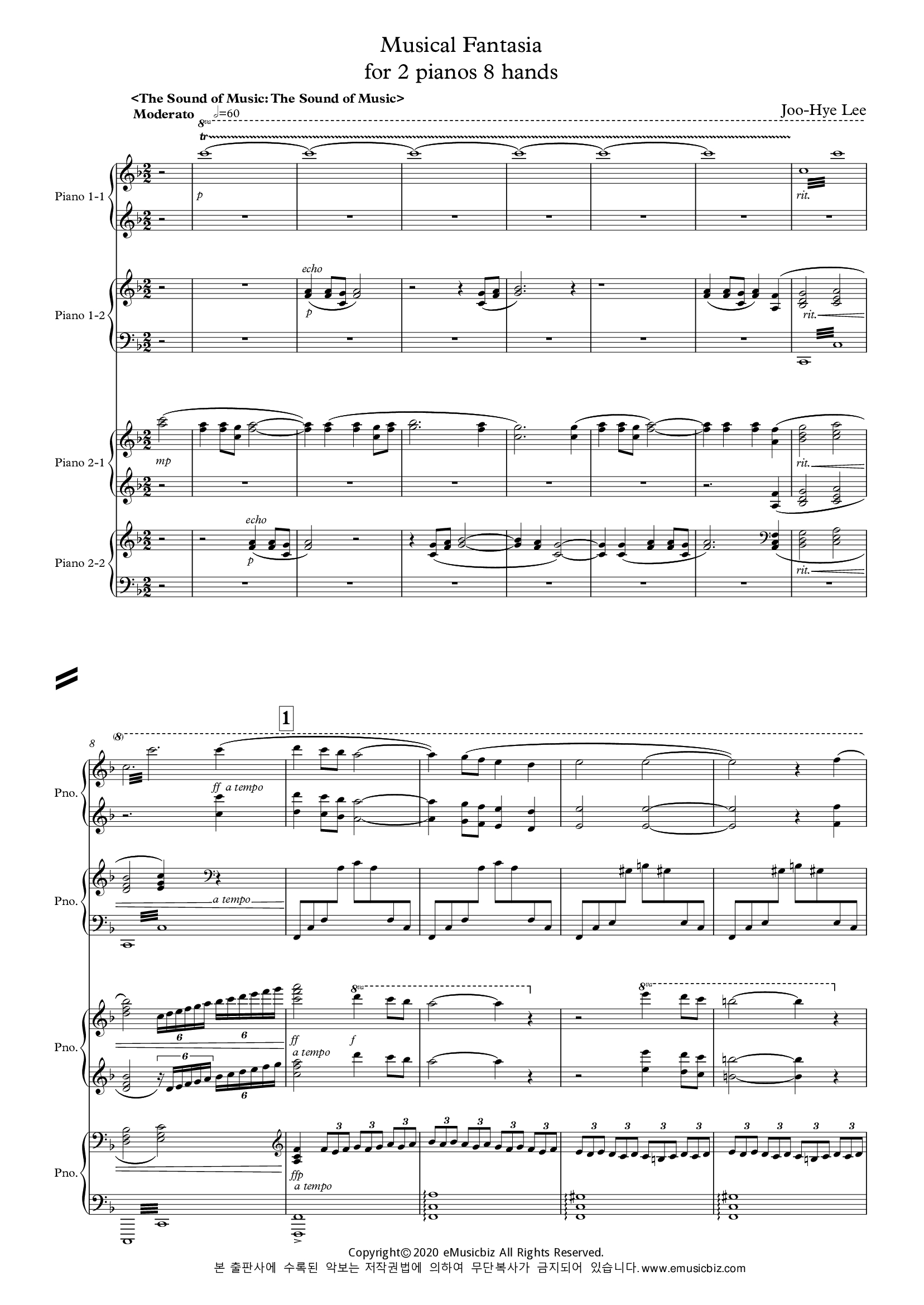 Musical Fantasia_두대의 피아노와 8손을 위한 피아노 앙상블